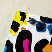 Gekleurde Luipaard print, dierenprint patroon. Strandtuch (Beispiel)