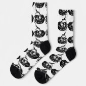 Geklippte Klapperschlange Thunder_Cove Socken (Linkes Detail)