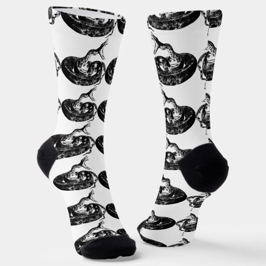 Geklippte Klapperschlange Thunder_Cove Socken (Gewinkelt)