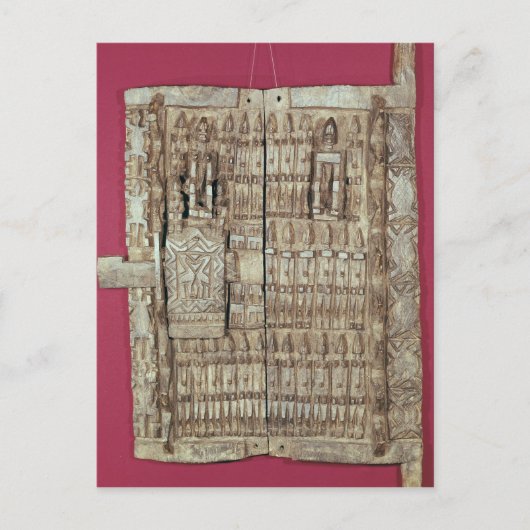 Geklirte Tür für einen Kornspeicher Postkarte (Vorderseite)