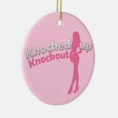 Geklopft herauf knockout Babyparty Mama-zu- Keramikornament (Rechts)