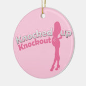 Geklopft herauf knockout Babyparty Mama-zu- Keramikornament (Links)