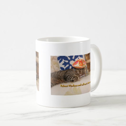 Geklopfte heraus Miezekatze Kaffeetasse (VorderseiteRechts)
