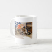 Geklopfte heraus Miezekatze Kaffeetasse (Vorderseite Links)