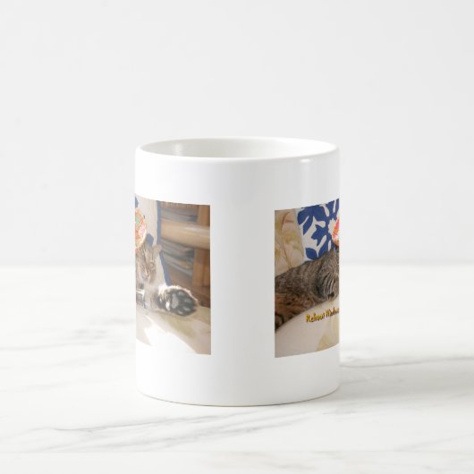 Geklopfte heraus Miezekatze Kaffeetasse (Mittel)