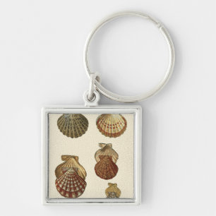 Geknisterte antike Muscheln Schlüsselanhänger