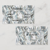 Geknitterte Folien-Spaß-Visitenkarte Visitenkarte (Vorne/Hinten)