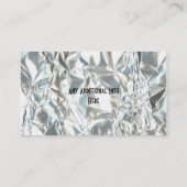 Geknitterte Folien-Spaß-Visitenkarte Visitenkarte (Rückseite)