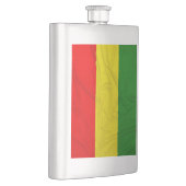 Geknitterte Rastafarian Flagge Flachmann (Rechts)