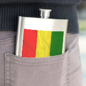 Geknitterte Rastafarian Flagge Flachmann (Beispiel)