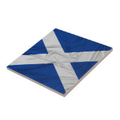 Geknitterte Schottland-Flagge Fliese (Seite)