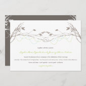 Geknotete Einladung (Vorne/Hinten)