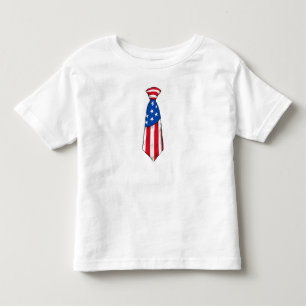 Geknotete Krawatte Amerikanische Flagge 4. Juli Kleinkind T-shirt