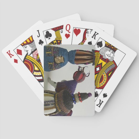 Geknotete Porzellan-Skulpturen Spielkarten (Rückseite)