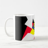 Geknotete Weltschwarz-Monogramm-Tasse Kaffeetasse (Links)