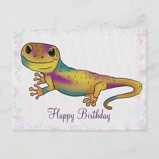 Geko postkarte (Vorderseite)