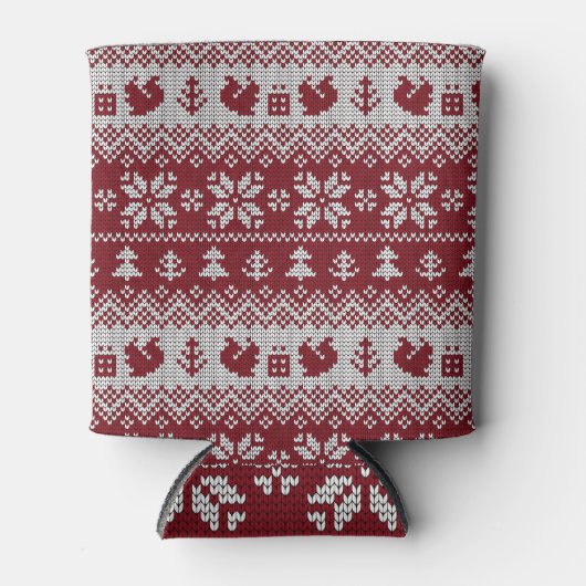 Gekocht, Weihnachten, Eichhörnchen, Vintages Muste Dosenkühler (Vorderseite)