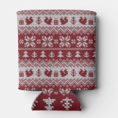 Gekocht, Weihnachten, Eichhörnchen, Vintages Muste Dosenkühler (Rückseite)