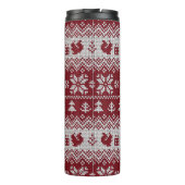 Gekocht, Weihnachten, Eichhörnchen, Vintages Muste Thermosbecher (Rückseite)