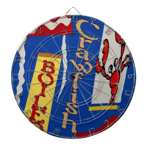 gekochte Crawfish Abstract Design Dartscheibe