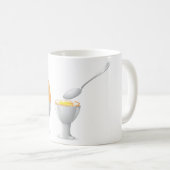Gekochte Ei-Tasse Kaffeetasse (VorderseiteRechts)