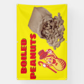 Gekochte Erdnüsse zum Verkauf Banner (Vertikal)