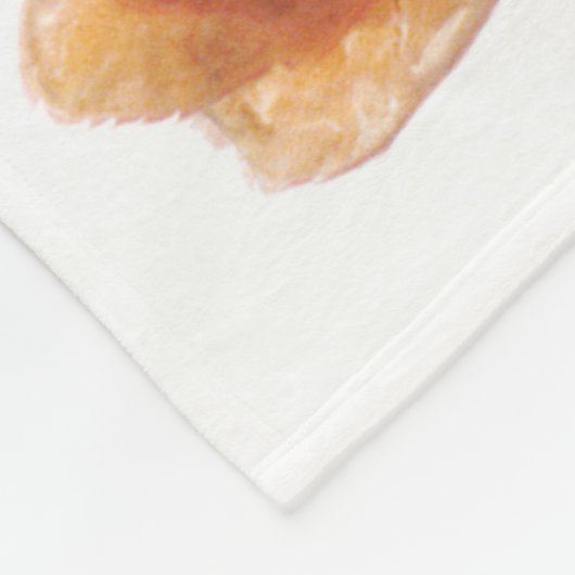 Gekochte Garnele Fleecedecke (Ecke)