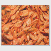 Gekochte Garnele Geschenkpapier (Flach)