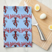 Gekochte Panzerkrebse Geschirrtuch (Viertel Falte)