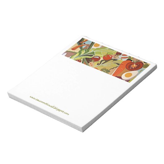 gekochte Salatplatte Notizblock (Rotiert)