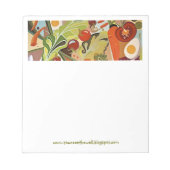 gekochte Salatplatte Notizblock (Vorderseite)