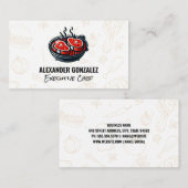 Gekochte Steaks | Grillfleisch Visitenkarte (Vorne/Hinten)