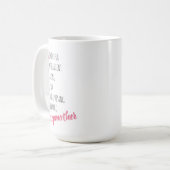 Gekochte Stepmutter Positive Adjektive Personalisi Kaffeetasse (Vorderseite Links)