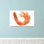 Gekochter Garnele Leinwanddruck (Insitu (Holzboden))