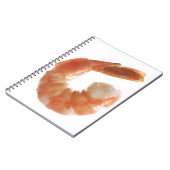 Gekochter Garnele Notizblock (Linke Seite)