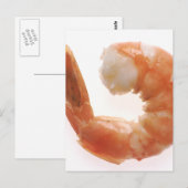 Gekochter Garnelen Postkarte (Vorne/Hinten)