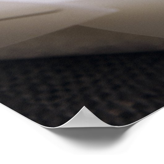 Gekochter Reis in einem To-go-Container Poster (Ecke)