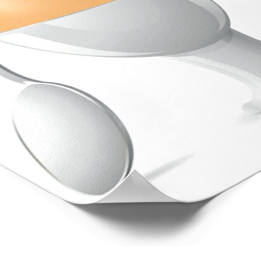 gekochtes Eierposter Poster (Ecke)