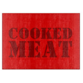 gekochtes Fleisch Schneidebrett (Vorderseite)