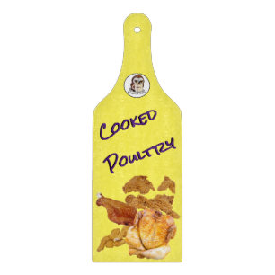 Gekochtes Geflügelglas-Schneidbrett (mit Griff) Schneidebrett