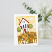 gekochtes Haus Postkarte (Stehend Vorderseite)