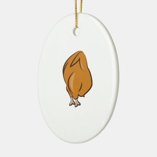 Gekochtes Huhn Keramikornament (Links)