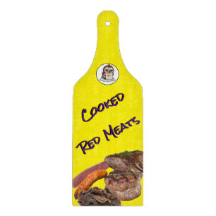 Gekochtes rotes Glassbrett (mit Handle) Schneidebrett