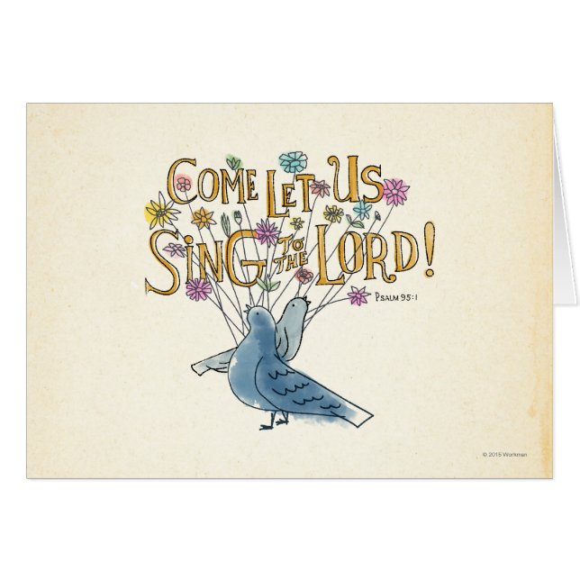 Gekommen gelassen uns singen Sie dem Lord (Vorderseite (Horizontal))