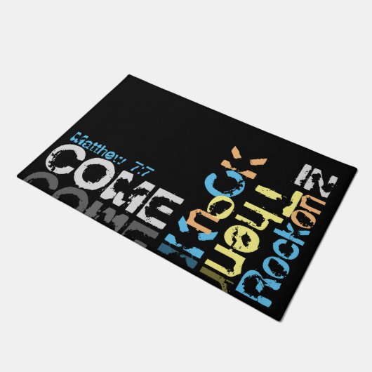 Gekommen, schaukeln Schlag, dann an herein, große Fußmatte (Schrägansicht)