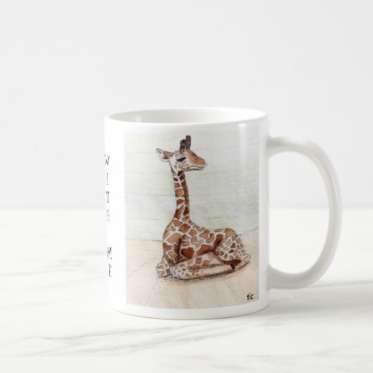 "Gekommen sitzen Sie mit Me Giraffen-Schale Kaffeetasse (Rechts)