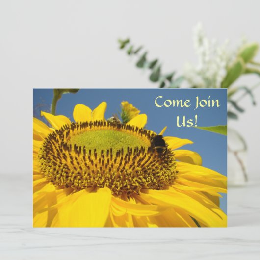 Gekommen verbinden Sie uns! Party Einladung (Stehend Vorderseite)