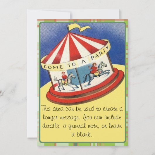 Gekommen zu einem Party Einladung (Vorderseite)