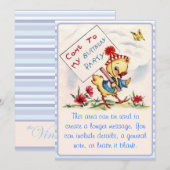 Gekommen zu meinem Geburtstags-Party Einladung (Vorne/Hinten)