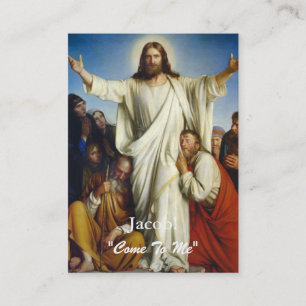 "Gekommen zu mir" kundenspezifische Visitenkarte